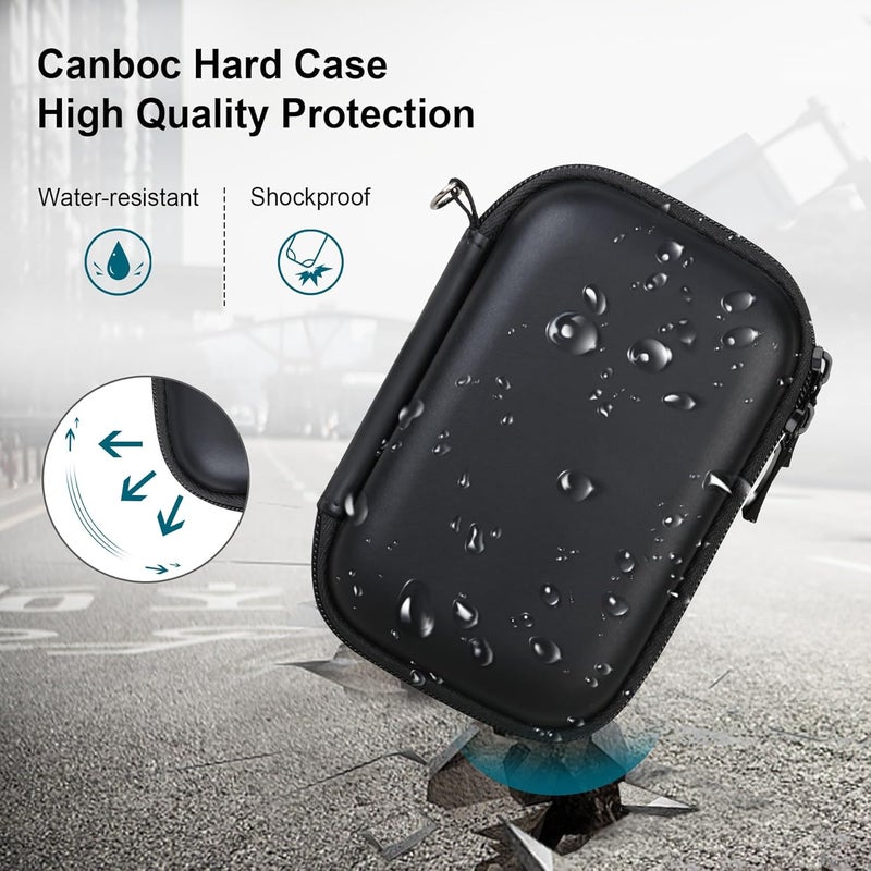 Canboc Carrying Case for Kodak PIXPRO WPZ2 Rugged Waterproof Digital Camera, Mesh Pocket fits USB Cable, Black (Case Only) - Image 4